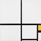 Piet Mondrian, Composition with Yellow, 1930