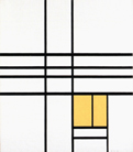 Piet Mondrian, Composition with Yellow, 1934