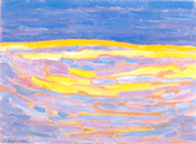 Piet Mondrian, Dune Sketch in Bright Stripes, 1909