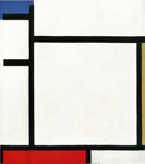 Piet Mondrian, Composition with Blue, Yellow, Red and Gray, 1922