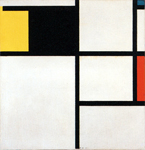 Piet Mondrian, Tableau with Yellow, Black, Blue, Red and Gray, 1923 