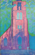 Piet Mondrian, Church Tower at Domburg, 1911