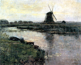 Piet Mondrian, Oostzjidse Mill with Woman, 1902